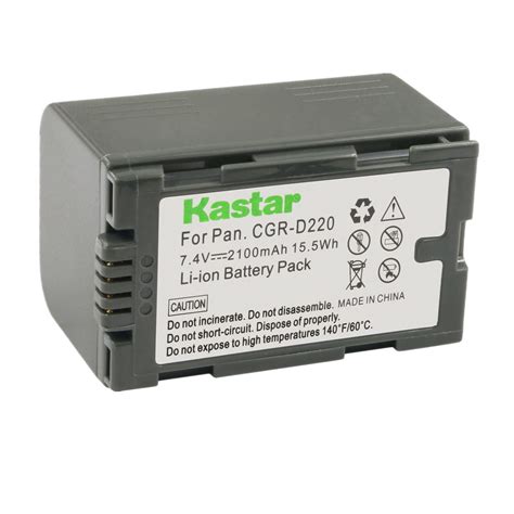 Kastar 1 Pack CGR D16 Battery Replacement For Panasonic CGA D28R CGA