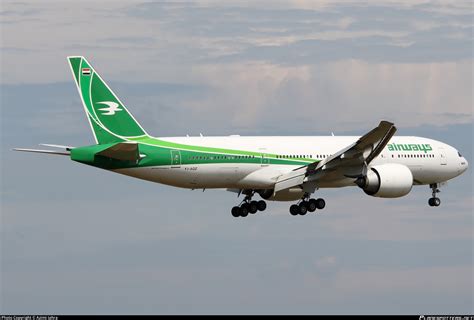 YI AQZ Iraqi Airways Boeing 777 29M LR Photo By Azimi Iahra ID