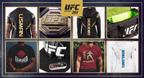 UFC 261 Gear Guide to Venum Fight Kits Tees and Event Merch