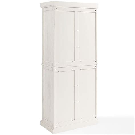 Crosley Seaside 4 Door Coastal Pantry In White Homesquare