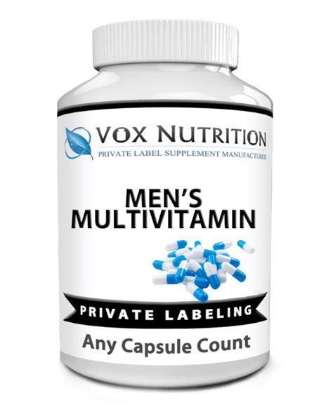 Private Label Mens Multi Vitamin Supplement Vox Nutrition