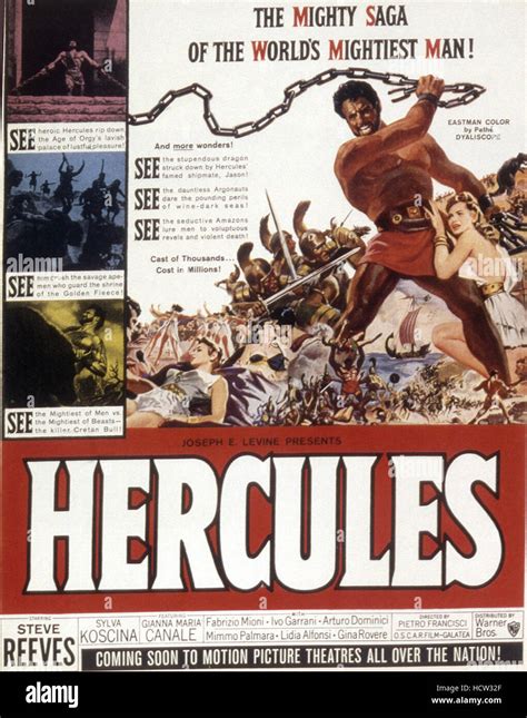 Hercules Aka Le Fatiche Di Ercole Steve Reeves Fotograf A De