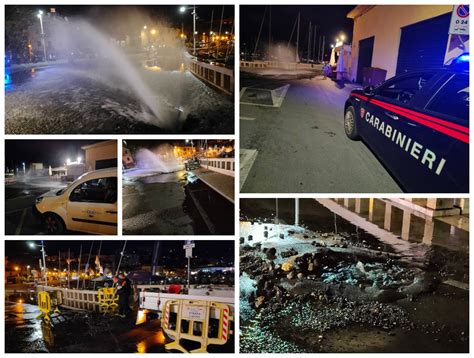 Imperia Acquedotto Esplode Nella Notte A Borgo Marina Sul Posto