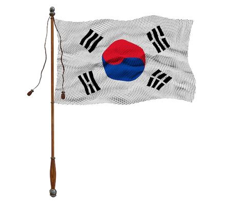 Bandeira Nacional Da Coreia Do Sul Fundo Bandeira Da Coreia Do Sul