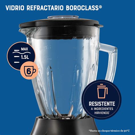 Licuadora Oster® Con Vaso De Vidrio Y 6 Velocidades Más Pulso Blstpeg