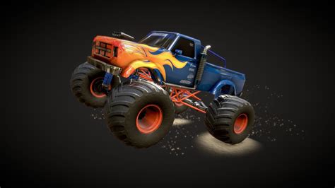 Flames In Monster Truck By Antonio Gordillo Ag3d Rodder Game