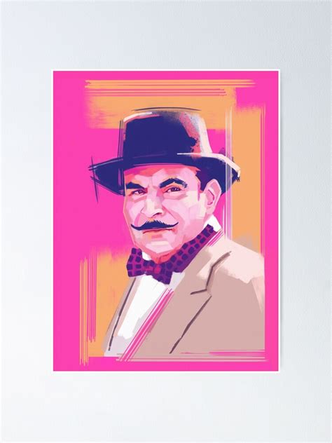 "Hercule Poirot" Poster for Sale by rebecca-sampson | Redbubble