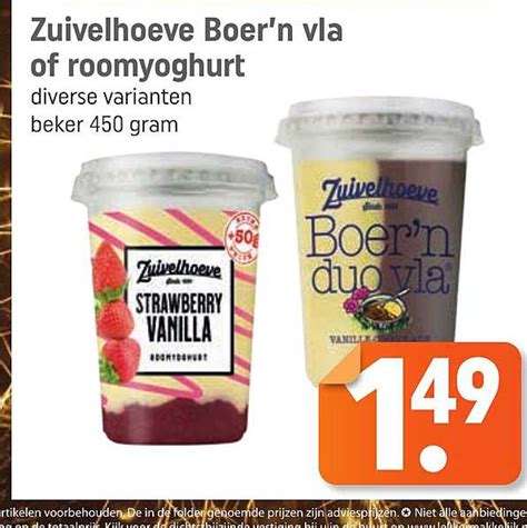 Zuivelhoeve Boer N Vla Of Roomyoghurt Aanbieding Bij Lekker Makkelijk