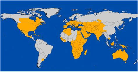 West Nile Virus World Map