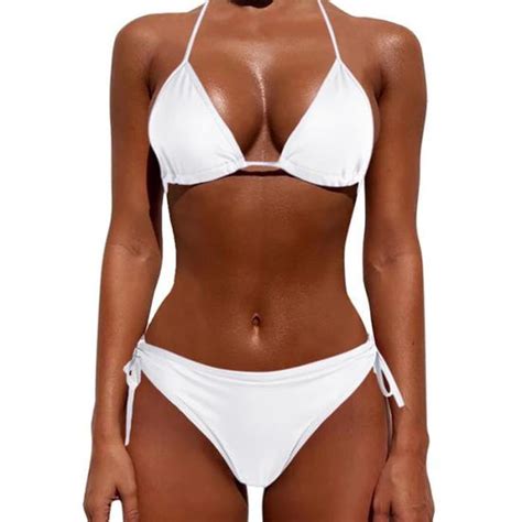 Sexy Femmes Pure Maillots De Bain D été Style Lady Bandage Bikini