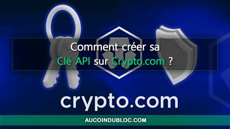 Comment créer sa clé API sur Crypto Au Coin du Bloc