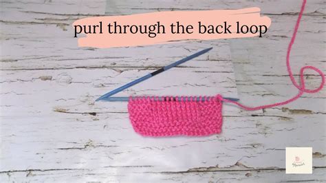 Purl Through The Back Loop Ptbl Bflycrochet Tutorial Youtube