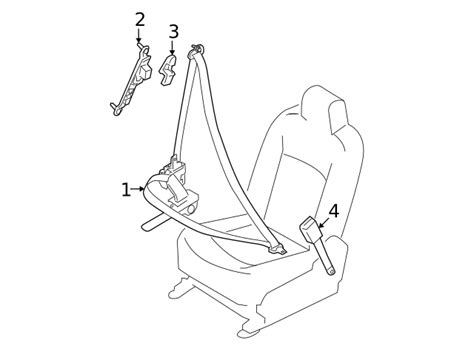 Nissan Rogue Seat Belt Receptacle Rr A Tascaparts