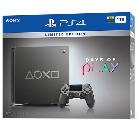 Console PlayStation 4 1TB Days OF Play - STEEL Gray - Edição Limitada