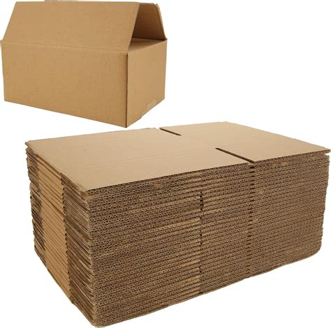 Muxhel 35 Pcs Shipping Boxes 9 X 6 X 4 Corrugated