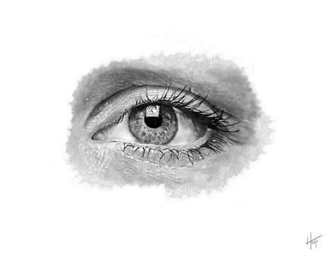 Demo video on drawing a Hyper Realistic Eye. | Realistic eye, Drawings ...