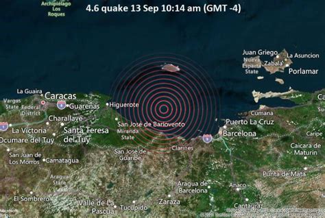 Reportan Sismo De Magnitud Al Norte De Barcelona Anzo Tegui Sep