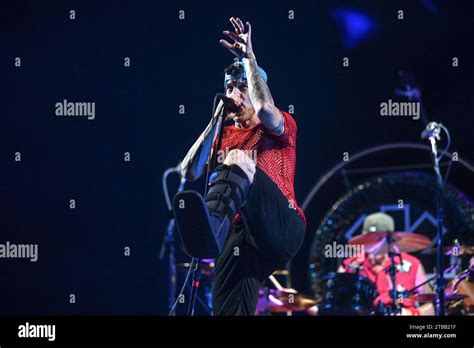 Anthony Kiedis Vocals Performing With A Orthopedic Walking Boot Red Hot Chili Peppers Live