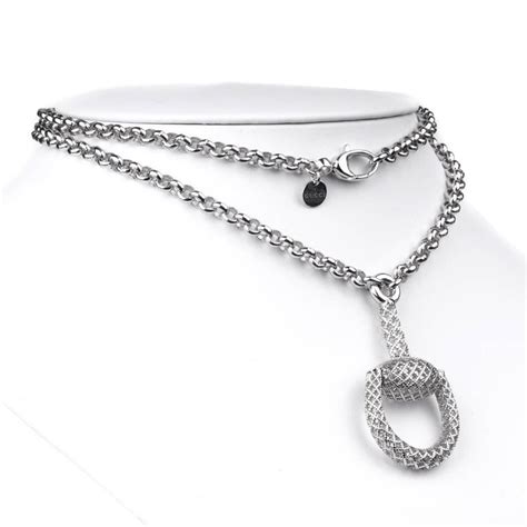 Gucci Horsebit Diamantissima Silver Necklace At 1stdibs Gucci