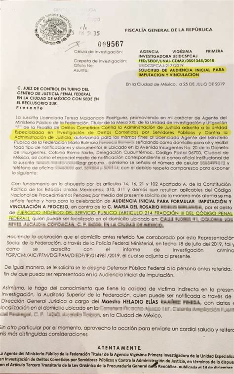 La Fgr Solicita Audiencia Para Vincular A Proceso A Rosario Robles