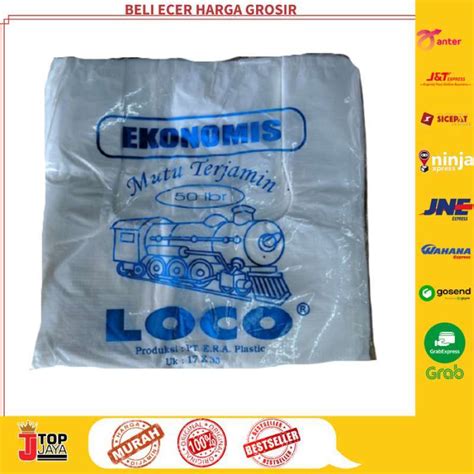 Jual Baru Kantong Plastik Kresek Loco Ekonomis Putih 17 X 33 Cm Isi 50