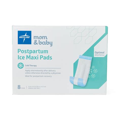 medline mom  baby postpartum ice maxi pads medline