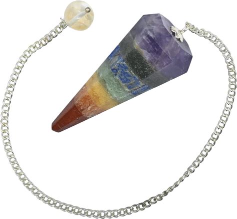 Buy Amazing Gemstone Chakra Bonded Crystal Pendulum For Divination