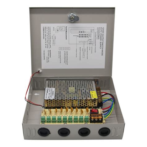 Channel Ch Cctv Security Camera Distribution Power Supply Box Dc V