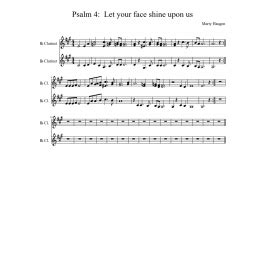 Psalm Let Your Face Shine Upon Us Piano Sheet Piano Sheet