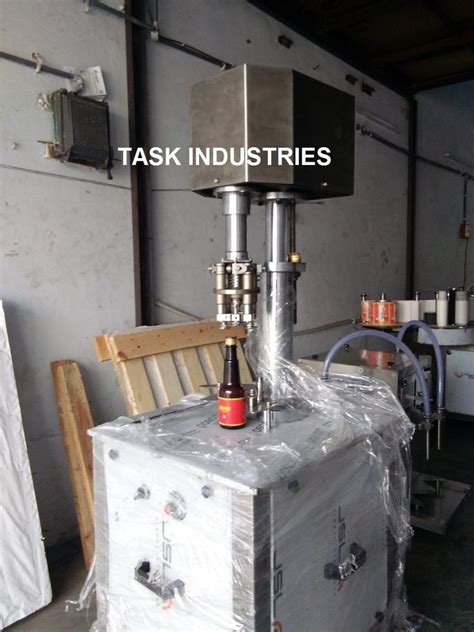 Task Industries Stainless Steel Semi Automatic Crown Capping Machine