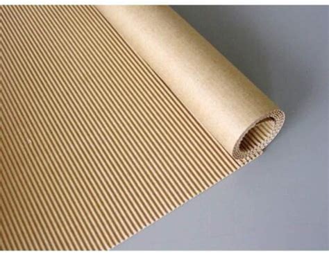 Eco Kraft Brown Corrugated N Flute Packing Paper Roll 30 Inch 50 Mtr