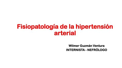 Fisiopatología de la Hipertensión Arterial Modo Estudiante MEHU uDocz