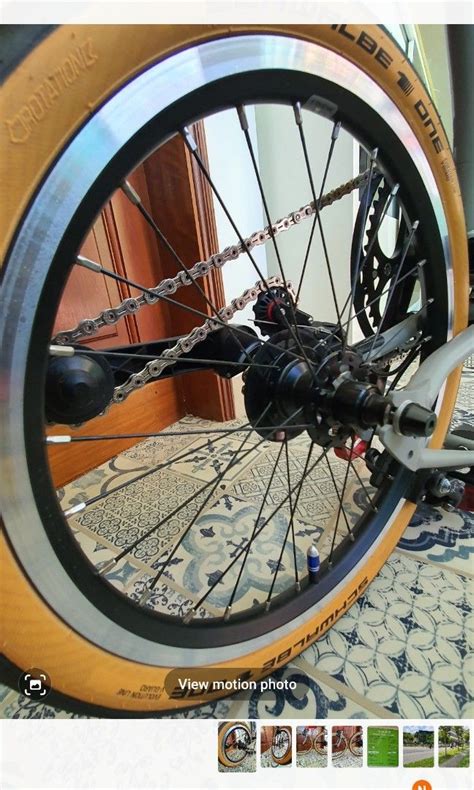 Brompton Chpt 3 V4 Wheelset Only Sports Equipment Bicycles Parts