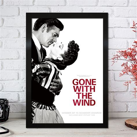 Gone With The Wind Wall Art Movie Poster – Aesthetic Wall Decor