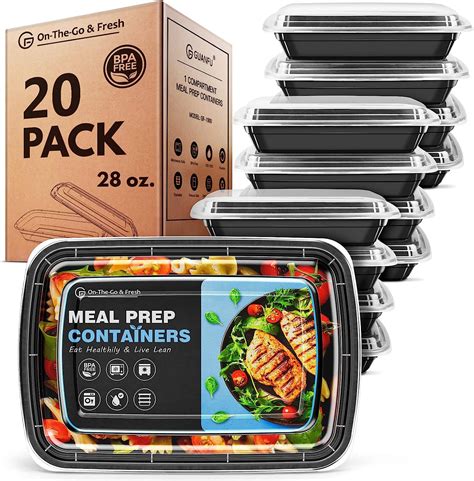 Amazon GUANFU Bundle To Save Meal Prep Container 1 Compartment