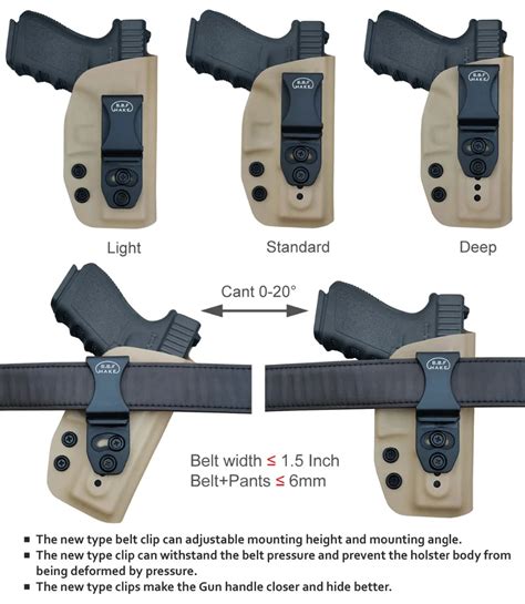 BBF Make IWB KYDEX кобура Glock 19 19X23 25 32 Cz P10 пистолет кобуры ...