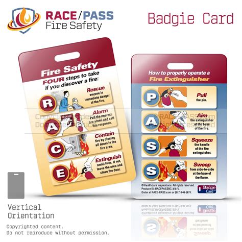 Race Pass Fire Safety Badgie Cards Race Pass Fire Safety Solutions