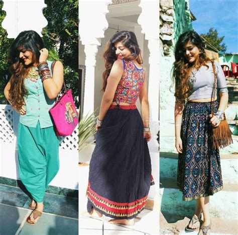 Indian Attire Indian Outfits Artsy Boho Outfits Girl Photo Poses