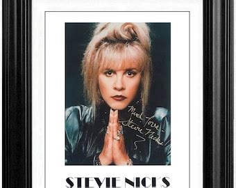 Autograph Signed Stevie Nicks Photo Coa Etsy