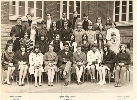 Photo de classe 1 ère A de 1966 Lycée Gay Lussac Copains d avant