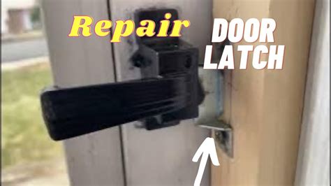 How To Repair A Storm Door Push Button Door Latch Screen Door Fix