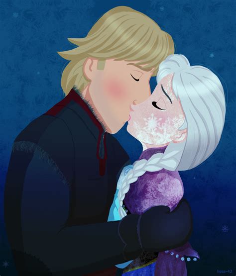 Frozen Anna Kisses Kristoff - Amanda Gregory's Coloring Pages