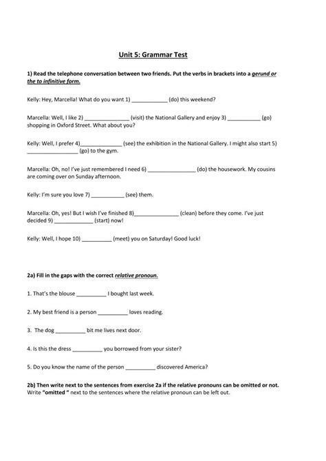 Test Unit 5 Worksheet Live Worksheets