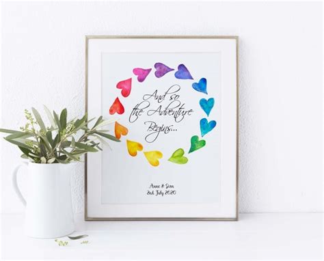 LGBT Wedding Gay Marriage Gift Gay Prints Lesbian Pride Etsy