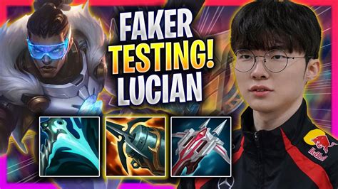 Faker Testing Lucian Mid In Korea Soloq T Faker Plays Lucian Mid Vs