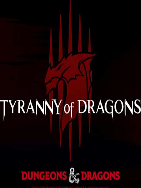 Tyranny Of Dragons 2014 Pdf