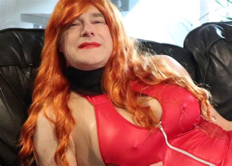 Transgender In Red Lingerie And Red Thigh Boots 47 Pics XHamster