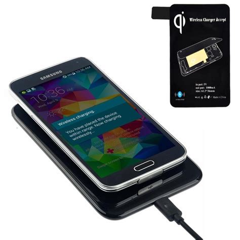 Беспроводное зарядное для Samsung Galaxy S5 - ресивер и адаптер