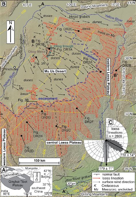 A Location Map Of Ordos Basin China Stippled Pattern Indicates Sand