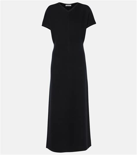 Wool Blend Maxi Dress In Black Dorothee Schumacher Mytheresa